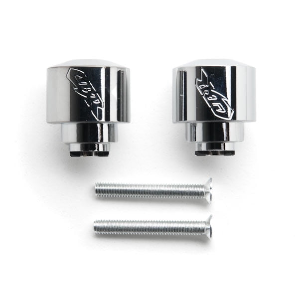 Chrome Bar Ends CBR Engraved Hand Grip Handlebar For Honda Super Blackbird CBR1100XX 1997-2003