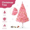thumbnail image 2 of Fawyn Folding Tinsel Christmas Tree, Artificial Pink, 6 ft, 2 of 5