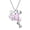 Pink, variant on 925 Sterling Silver Filled Animal Blue Fire Opal Frog Pendant Necklaces