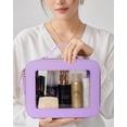 thumbnail image 2 of Set de bolsas de maquillaje de viaje FFPaw, transparente e impermeable, aprobado por la TSA, 2 of 7