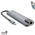 thumbnail image 3 of PAMINGONO Type-C Hub Adapter for Laptop Durable Docking Station with Fast USB Ports and Compact Design, 3 of 8