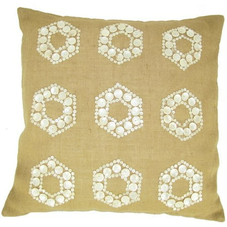 Design Accents LLC Mop Motif Jute Throw Pillow