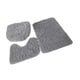 thumbnail image 1 of Juego de 3 alfombras de baño absorbentes, alfombrilla para tapa de inodoro, lavables, no absorbentes. gris claro, 1 of 9