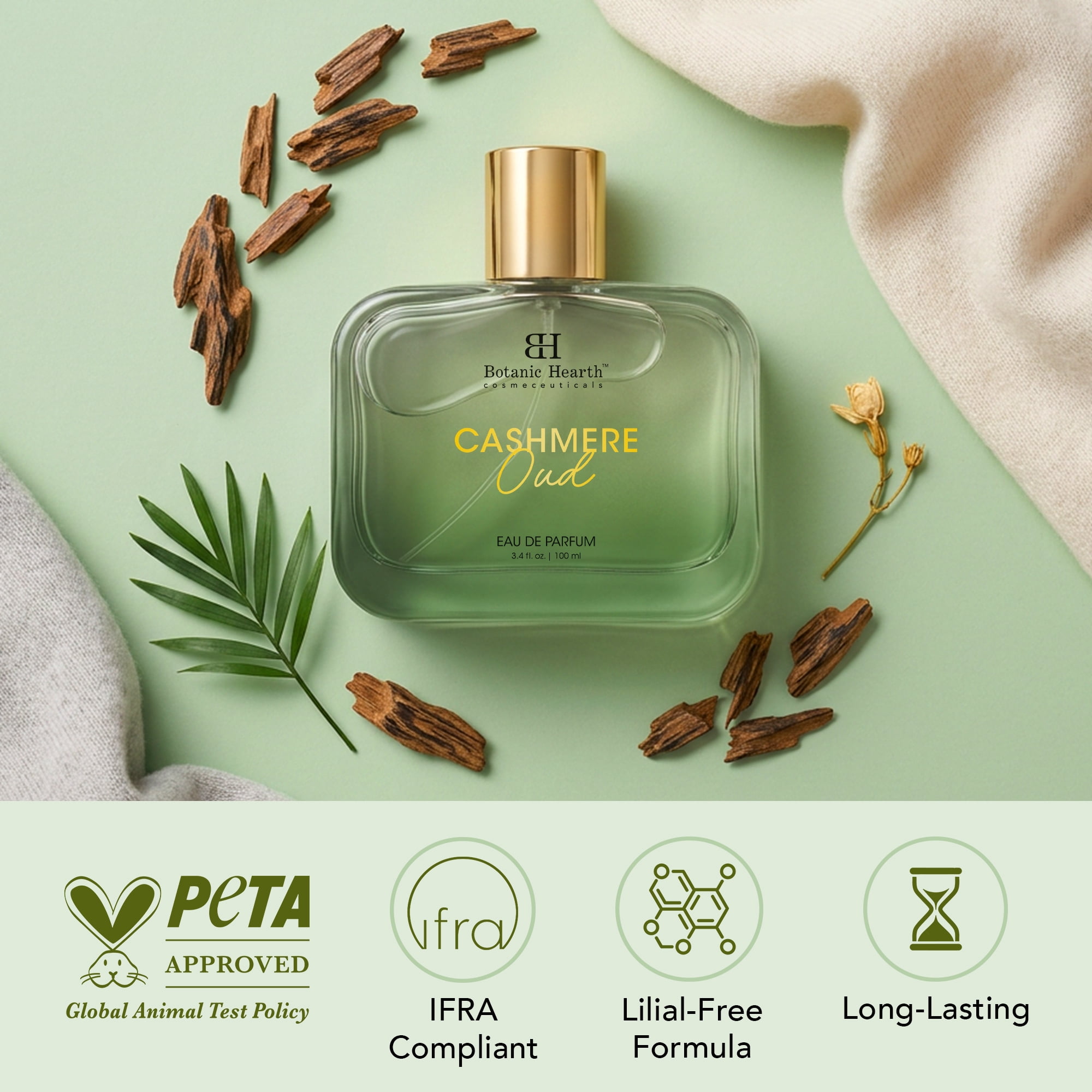 Mareej オードカシミア Oud Cashmere 80ml 限定版 Fruity Floral Oud Perfume for Women 3.4 Fl Oz | Fresh Citrus