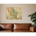 thumbnail image 6 of 20" x 24" Vintage 1846 Map of Mexico Wall Art, 6 of 9