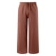 thumbnail image 4 of Pantalones anchos de cintura alta para mujer - Elásticos con cordón, pantalones informales con bolsillos, 4 of 5