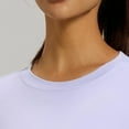 thumbnail image 6 of Workout Tops for Women Long Sleeve Split Hem Shirt Yoga Top Running Shirt Seamless Athletic Top Beige XL, 6 of 9