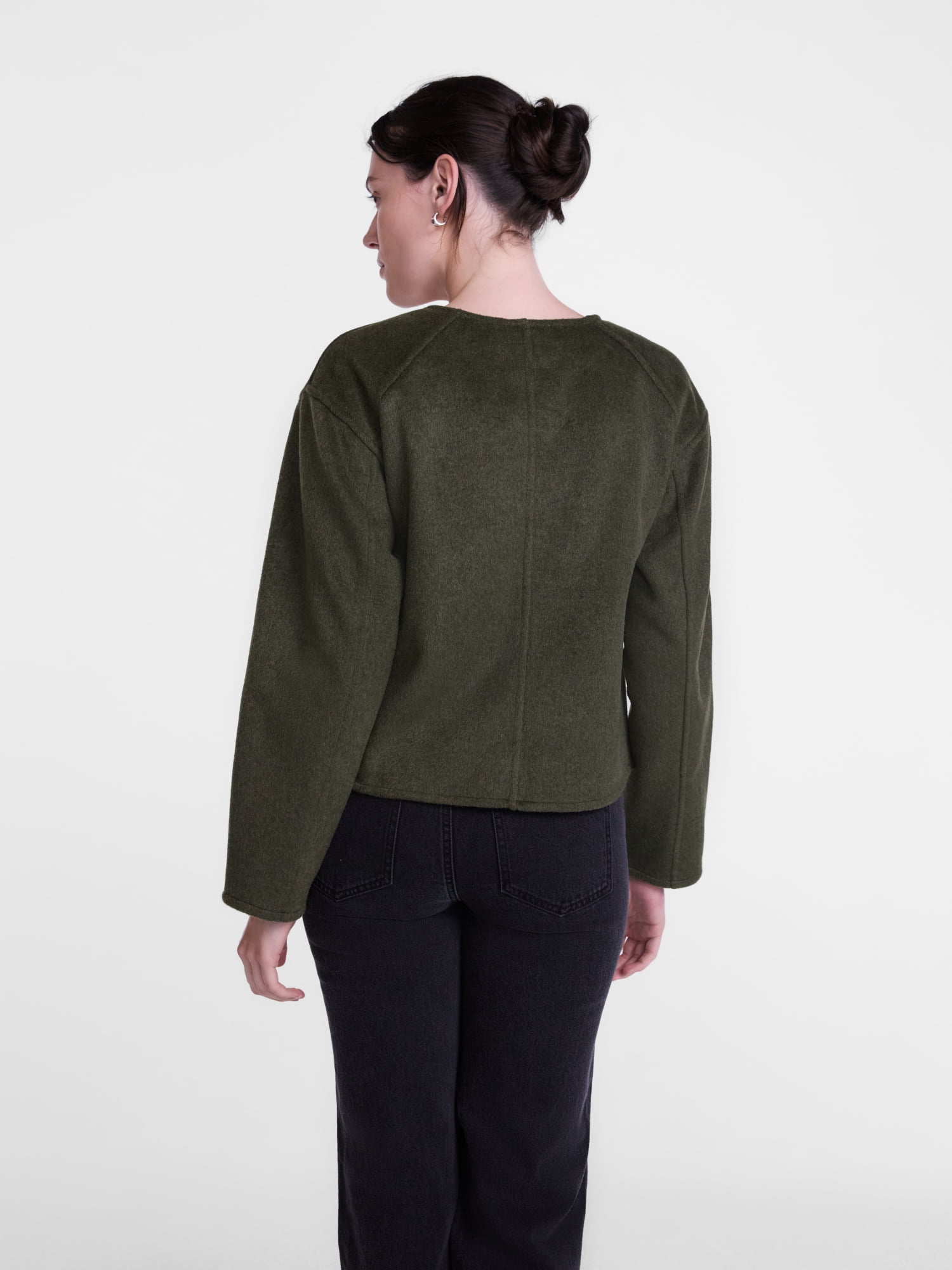 Scenario Women's Double Faced Faux Wool Jacket, Sizes XS-XXXL