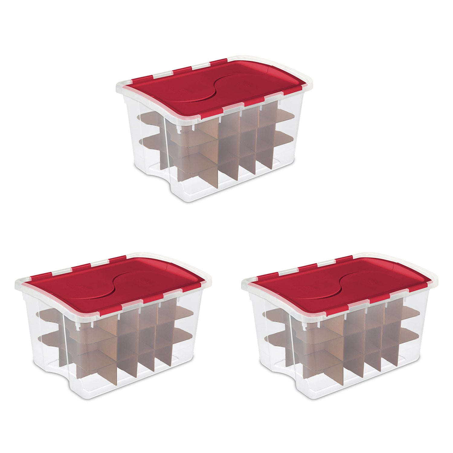Sterilite 48 Quart Holiday 45 Ornament Clear - Sterilite Clear Ornament Storage Box 45 Ornaments Sterilite 48 Quart Holiday 45 Ornament Clear - Sterilite Clear Ornament Storage Box 45 Ornaments
