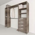 thumbnail image 2 of closet 2 torres con 4 cajones 1.80 x 2.20 m x 39 cm gris cenizo, 2 of 7