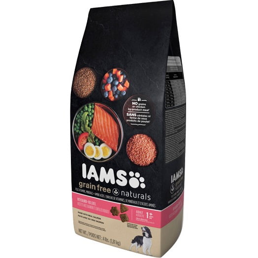Iams Grain Free Naturals With Salmon + Red Lentil Adult 1 ...