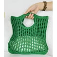 thumbnail image 2 of Kukuzhu Women's Handwoven Aesthetic Tote Bag Crochet Handbag Cute Knitted Mesh Beach Bag for Summer Vocation Shopping, 2 of 5