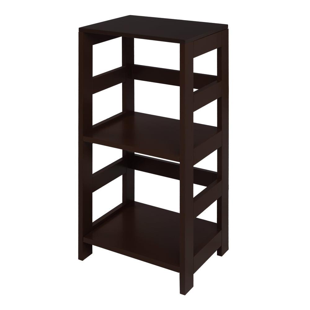 Details about   Grey 3 Tier Low Bookcase Display Adjustable Wooden Shelving Unit Stone Top 