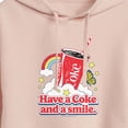 thumbnail image 3 of Coca-Cola - Have A Coke And A Smile - Juniors Cropped Pullover Hoodie, 3 of 5
