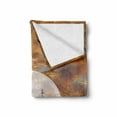 thumbnail image 2 of Sailboat Soft Flannel Fleece Blanket, Modern Abstract Illustration of Full Moon Fairy Scene with Nautical Elements, Cozy Plush for Indoor and Outdoor Use, 50" x 60", Orange and Grey, by Ambesonne, 2 of 6
