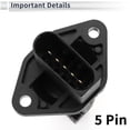 thumbnail image 6 of Unique Bargains Mass Air Flow Sensor Meter MAF Sensor for Volkswagen Jetta 99-04 No.986280202, 6 of 6