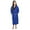 Blue Navy, variant on Women’s 100% Terry Cotton Bathrobe Toweling Gown Robe Two Tone