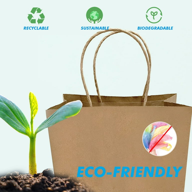 Kraft Paper Shopping Bags - Compostable Bags - Go-Compost