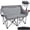Grey, variant on Double Camping Chair,2 Person Camping Chair Oversized Folding Loveseat,Heavy Duty Camping Couch & Outdoor Sofa with Cup Holders