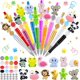 thumbnail image 1 of FFNIU Bolígrafos navideños con cuentas, bolígrafos de cuentas de plástico con 12 piezas de cuentas de silicona, muñeco de nieve, hombre de jengibre, Papá Noel, bolígrafos de reno para regalos de Navid, 1 of 4