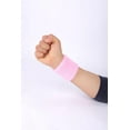 thumbnail image 2 of One Size Of 2Pcs Sweatbands Sports Wristbands for Kids and Women - 3 inch Elastic Athletic Wrist Bands for Tennis, Basketball, Running, Working Out, 2 of 4