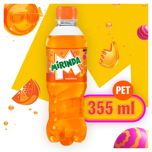 Refresco Mirinda sin azúcar sabor naranja 355 ml