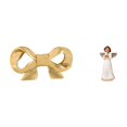 thumbnail image 1 of Tirador de ángel con lazo de latón para cajones y armarios de cocina. Escultura de querubín de resina. Figura decorativa. Ideal como regalo para el ba, 1 of 8
