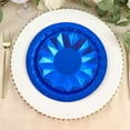 thumbnail image 6 of Balsa Circle 25 Royal Blue Geometric Round 9" Metallic Disposable Dinner Paper Plates Tableware, 6 of 7