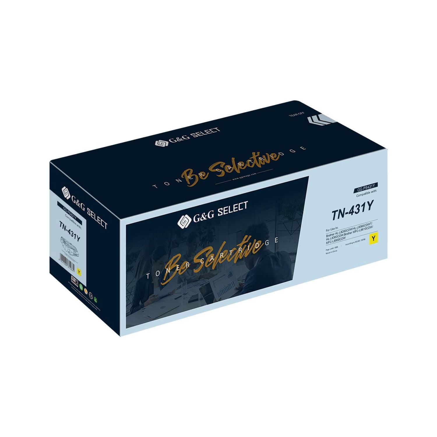 G&G Select Brother TN-431 New Compatible Yellow Toner Cartridge