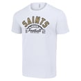 thumbnail image 2 of Men's Starter  White New Orleans Saints Half Ball Team T-Shirt, 2 of 3