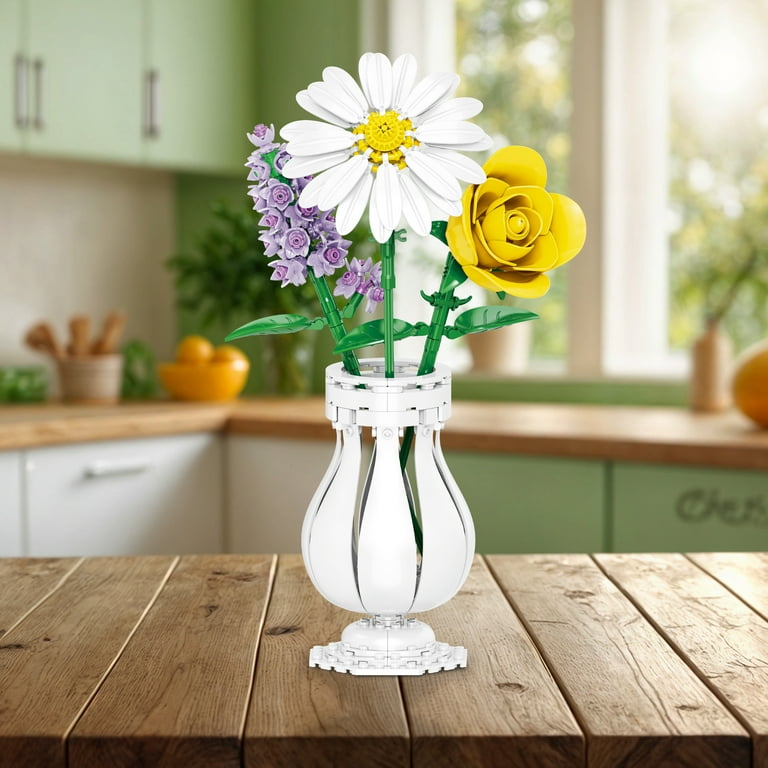 Brickcraft Bricktanicals Daisy Brick Building Decoration Set (97