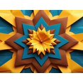 thumbnail image 4 of Geometric Abstract Origami Art Banner Backdrop for Wall Decoration Event Display Photography Props Birthday Party Supplies Background Decor, 4 of 4