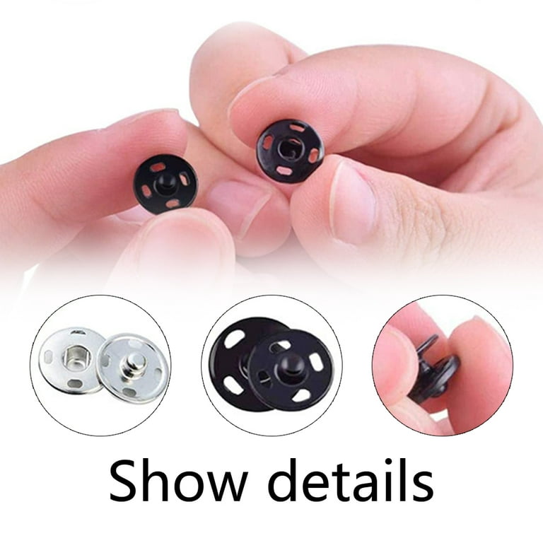 ARTIBETTER Metal Snaps 40pcs Metal Mini Tiny Buttons Doll Clothes Sew on  Snap Buttons Press Buttons Snap Fasteners Decorative Crafts Button for Doll