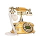 thumbnail image 2 of Teléfono Vintage Europeo, Teléfono Retro Alimentado Por Línea Telefónica Estable Para Dormitorio Para Sala De Estar Para Oficina Cergrey Wired Telephone, 2 of 8