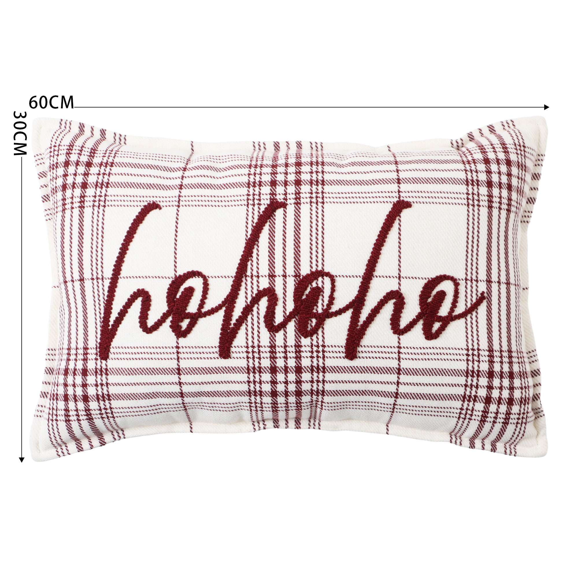 Holiday Time PL HOHOHO Plaid Cushion