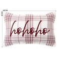 thumbnail image 3 of Holiday Time PL HOHOHO Plaid Cushion, 3 of 4