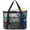 A-Black, variant on Mesh Beach Bag, Large Beach Tote with Zipper Pocket for Family Pool Bag for Toys & Vacation Essentials