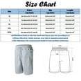 thumbnail image 3 of Pxiakgy Male Summer Casual Solid Short Pant Drawstring Short Trouser Pant Big Pocket Short Dark Grey + M, 3 of 6