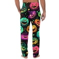 thumbnail image 5 of Domuza Mens Halloween Pajama Pants Casual Drawstring Elastic Waist Spooky Novelty Print Pj Pants Relaxed Fit Cute Wide Leg Lounge Sleep Pants XL, 5 of 5
