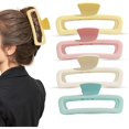 thumbnail image 1 of wonima44 4 Pcs Hair Claw Clips, Large Claw Clips Rectangle for Thick Hair, Hair Accessories for Women Girls. (Blue), 1 of 1