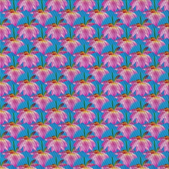 Ahgly Company Machine Washable Indoor Square Transitional Blue Koi Blue Area Rugs, 8' Square