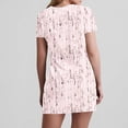 thumbnail image 6 of Nuoqisi Women's Fashion Summer Print Short Sleeve V-Neck Casual Dress - Relaxed Silhouette with Vibrant Pattern for Everyday Warm Weather Style, 6 of 7