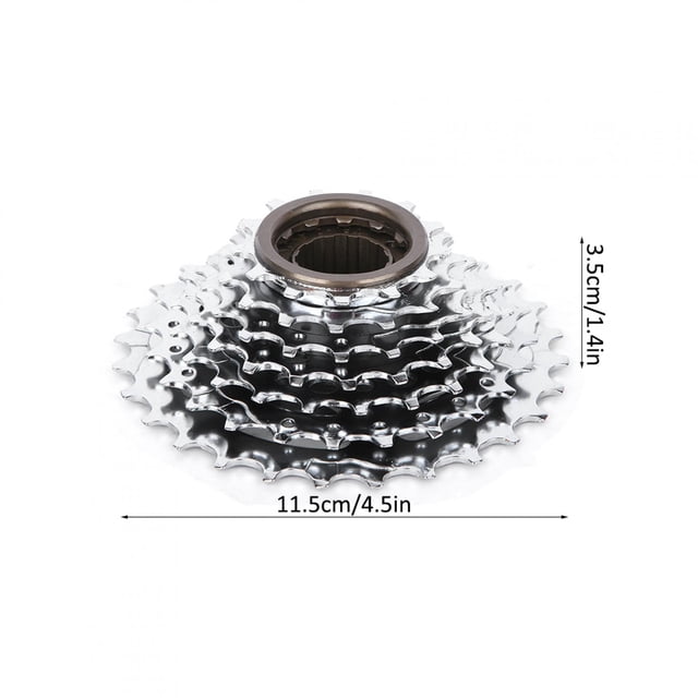 Bikes Freewheel, Metal Rustproof Rear Flywheel Cassette Sprocket Replacement for Mountain Bike