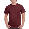 thumbnail image 1 of Gildan Men's Ultra Cotton Tee Extended Sizes, Maroon, XX-Large, 1 of 1