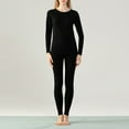 thumbnail image 2 of HUJlwoi Womens Two Piece Thermal Underwear Warm Comfy Base Layer Top and Bottom Set Matching Clothing for Cold Weather, 2 of 3