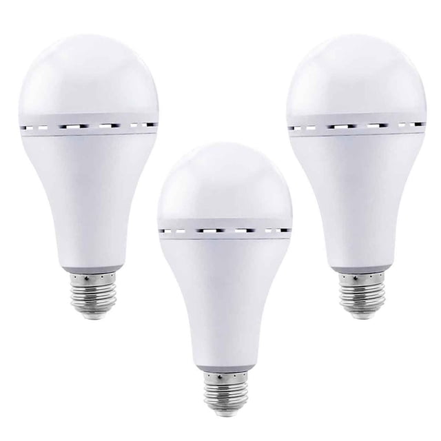 Foco Led Emergencia 9W Recargable P/ Apagones Huracanes 3pzs Igoto FE10709