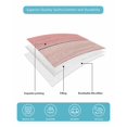 thumbnail image 5 of Quilts Queen Size Bedding Set, Pink Wooden Grain Lightweight Quilted Comforter, Vintage Chic Geometric Textured Soft Reversible Bedspread Coverlet with Pillow Covers for All Season, 90" x 96", 5 of 7