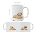 thumbnail image 4 of MUGBREW 11 Oz Ceramic Tea Cup Coffee Mug, Cream Labrador Retriever Puppy Laying Down, 4 of 7