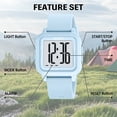 thumbnail image 5 of SKMEI Men Watches Digital Watch for Men Sports Military Waterproof Wrist Watches with LED/Alarm/Stopwatch, 5 of 9