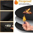 thumbnail image 4 of 36-Inch Fireproof Mat - Heavy-Duty Heat-Resistant Protector for Fire Pits & Outdoor Grills, Waterproof & Portable, Black, 4 of 5